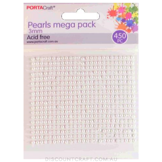 Pearl Jumbo Pack 3mm 450pc - Pearl