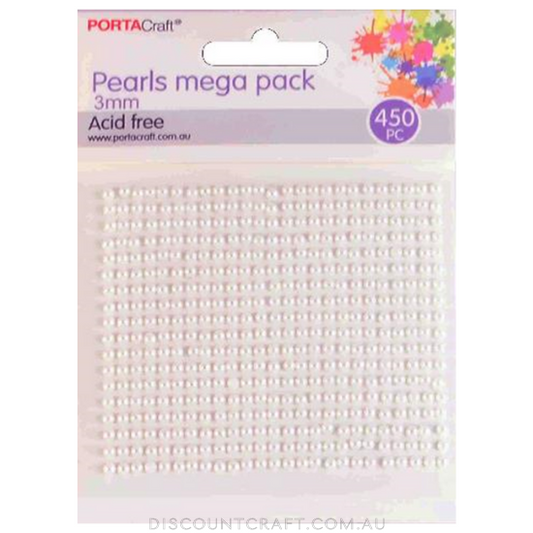 Pearl Jumbo Pack 3mm 450pc - Pearl