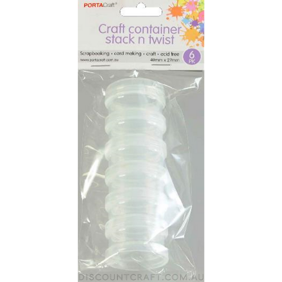 Stack n Twist Containers 40x27mm 6pk