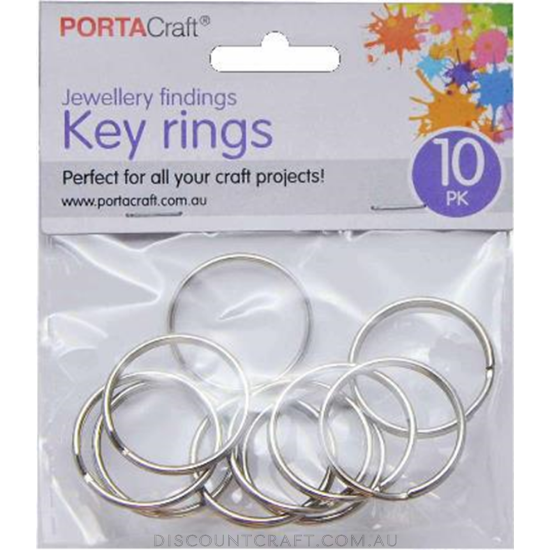 Split Rings 23mm 10pk Silver