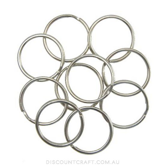Split Rings 23mm 10pk Silver