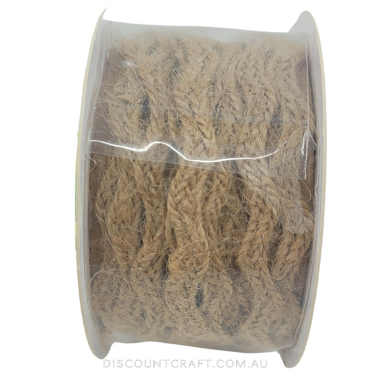 Burlap Trim Rolls 2m - Wavy Design