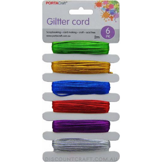 Metallic Cord 2m 6pk
