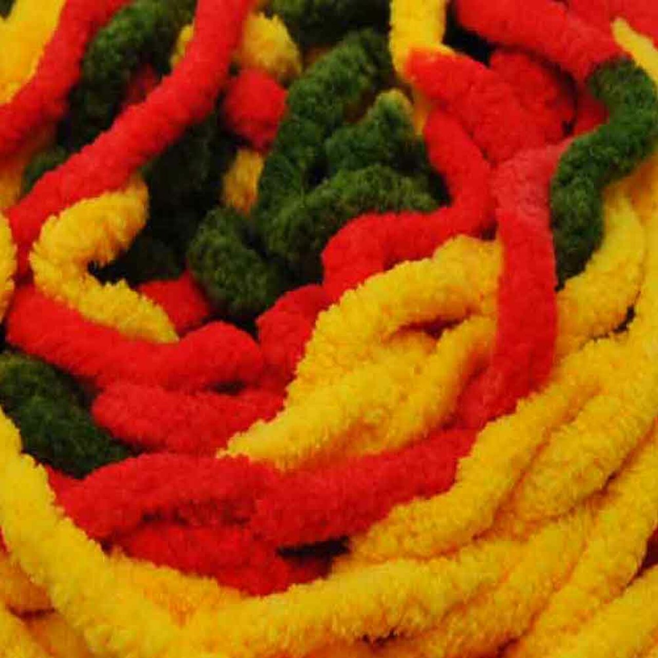 Chenille Blanket Yarn 100g 80m 12ply - Citrus