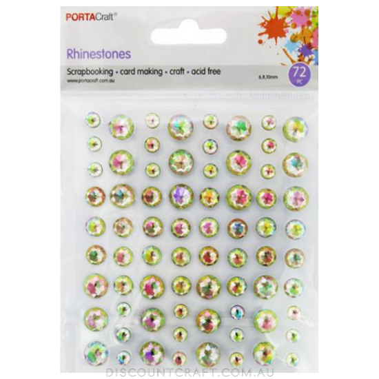 Rhinestone Sheet 6,8,10mm 72pc