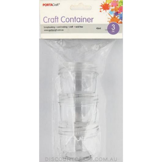 Lock n Stack Containers 45ml 3pk