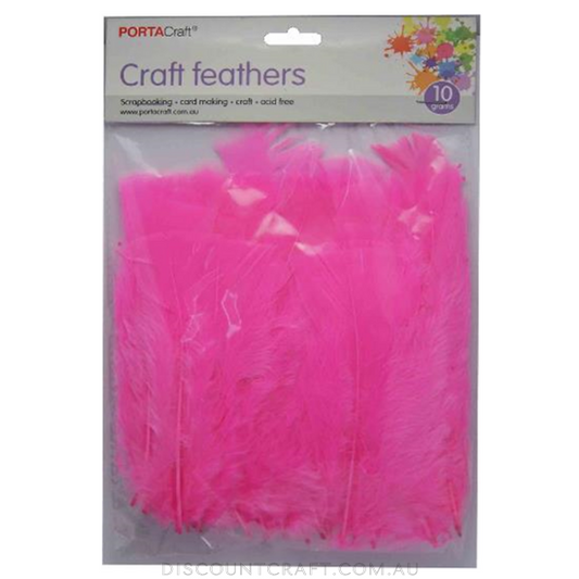 Turkey Feathers 10g - Hot Pink
