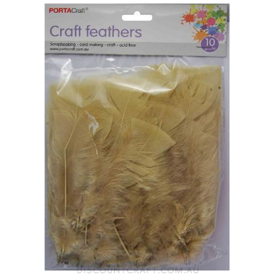 Turkey Feathers 10g - Sand
