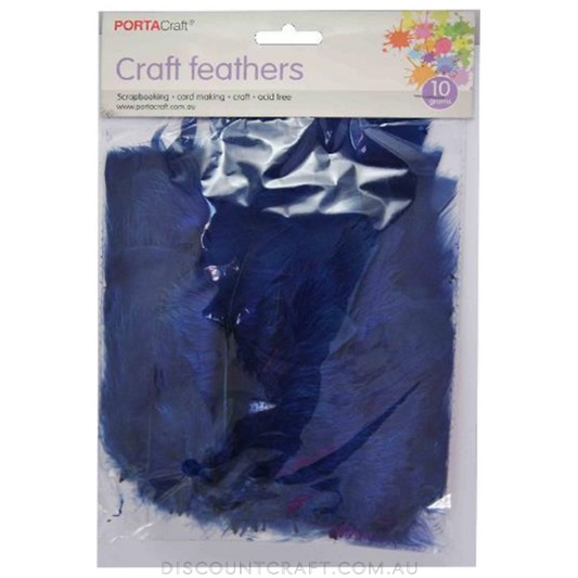 Turkey Feathers 10g - Navy