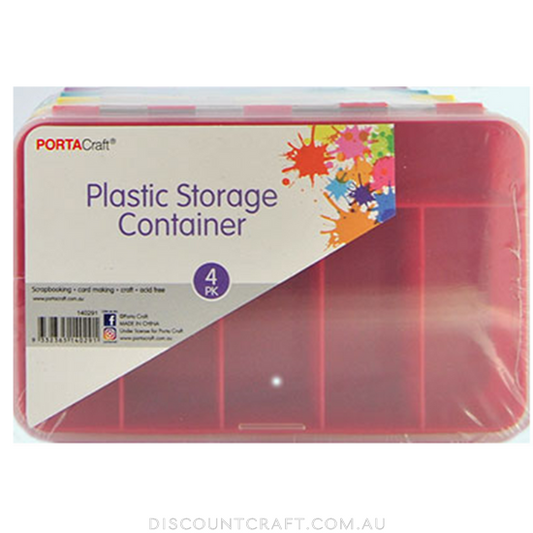Storage Organiser 145x90x30mm 4 Pack