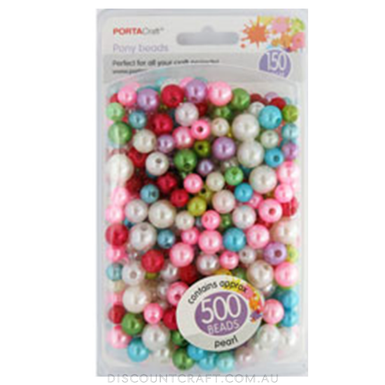 Beads Pony 150g - Pearl