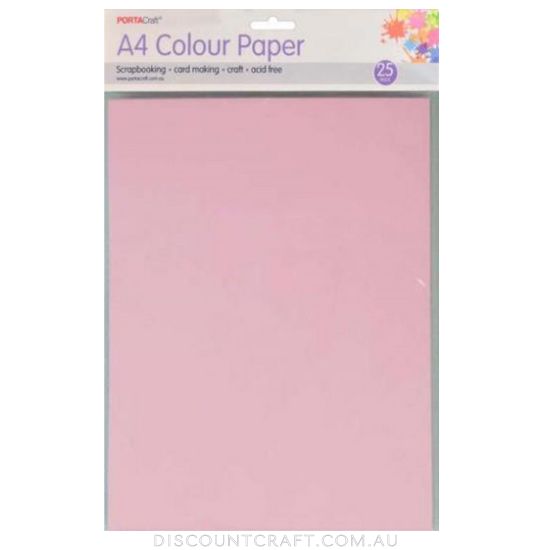 A4 Paper 80gsm 25pk - Ballerina Pink