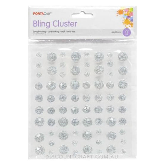 Bling Cluster 6,8,10mm 72pk - Clear