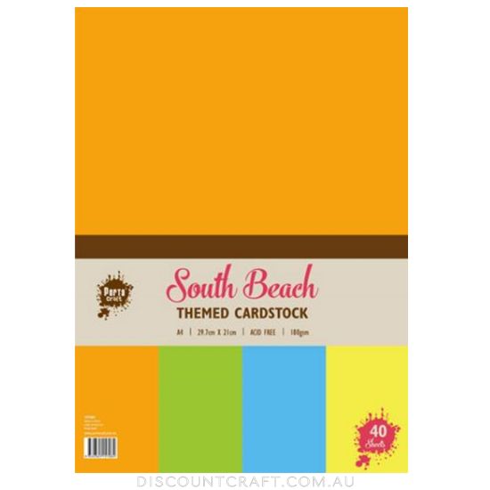 Colour Block Card A4 40pk - South Beach
