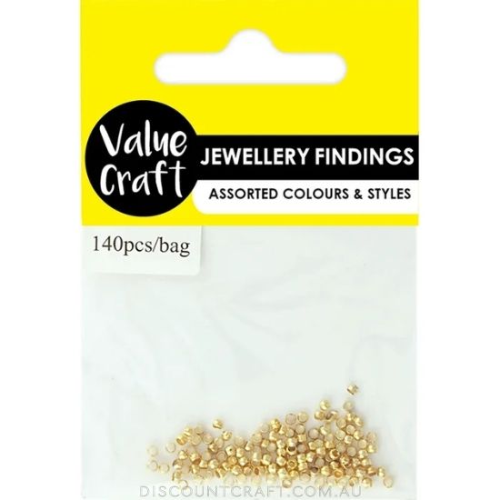 Crimpers 140pk - Gold 1mm