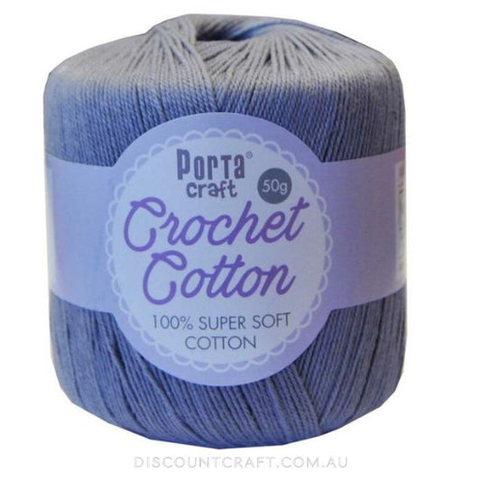Crochet Cotton 50g 145m 3ply - Cloud