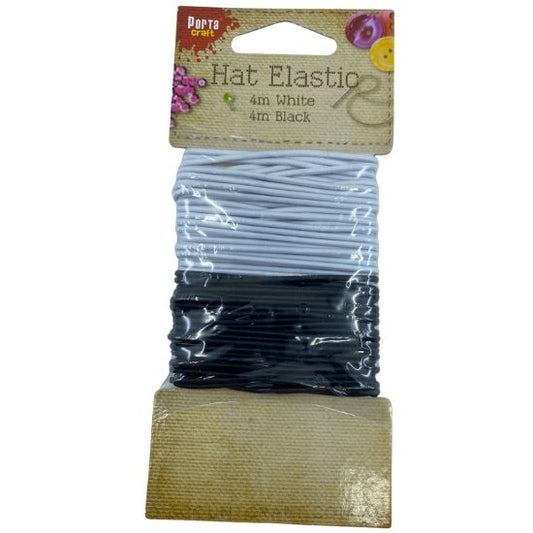 Hat Elastic - 4m White & 4m Black
