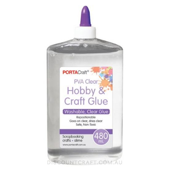 Clear PVA Hobby Craft Glue 480ml