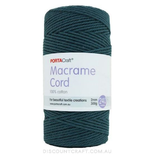Macrame Cord 300g 2mm 180m - Stone Grey