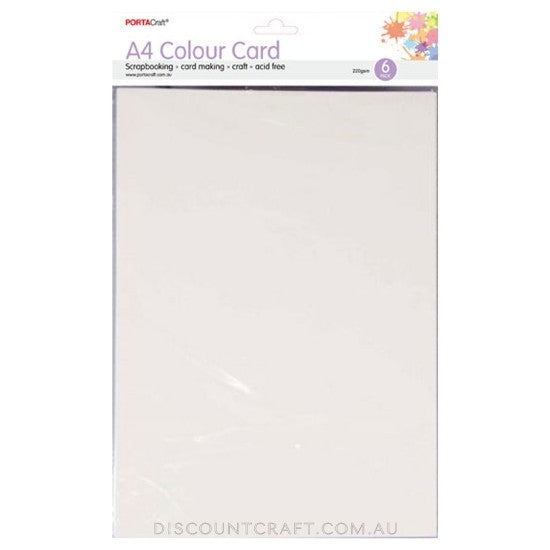 A4 Card 220gsm 6pk - Cream