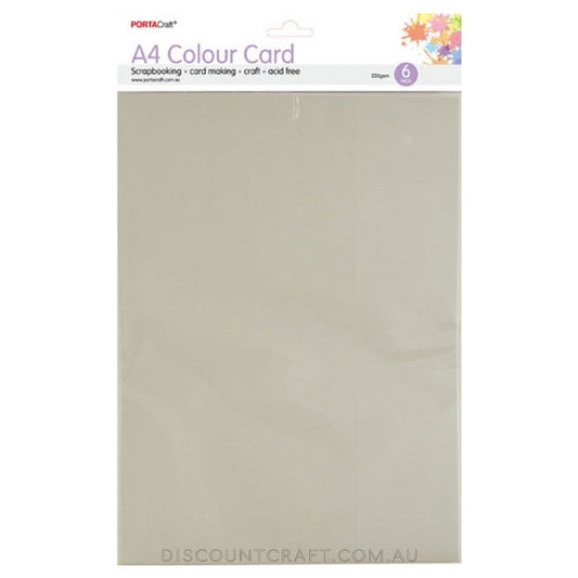 A4 Card 220gsm 6pk - Slate