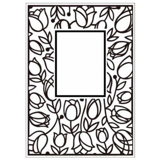 Embossing Folder C6 - Window Tulips