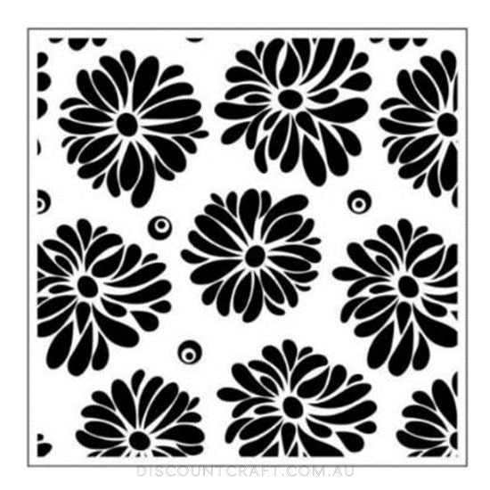 Embossing Folder Square - Flowers