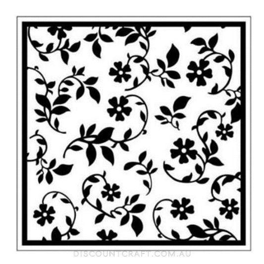 Embossing Folder Square - Garden Flowers