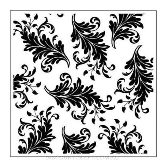 Embossing Folder Square - Leaves