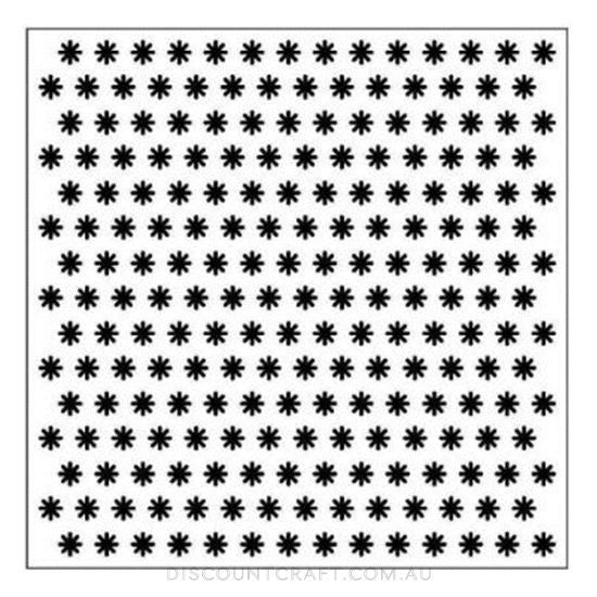 Embossing Folder Square - Small Flowers