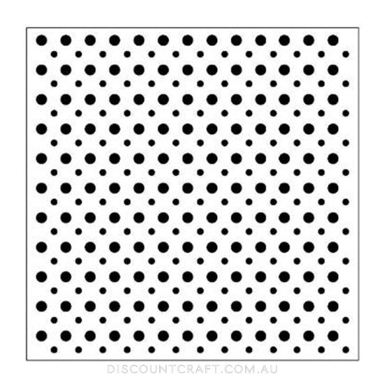 Embossing Folder Square - Spots