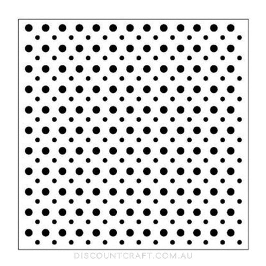 Embossing Folder Square - Spots