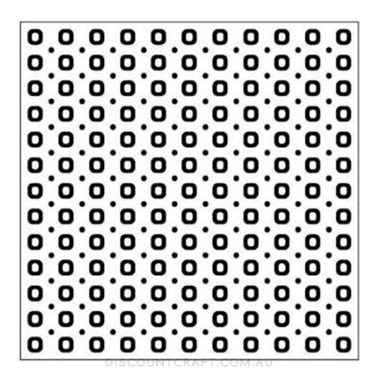 Embossing Folder Square - Spots & Dots