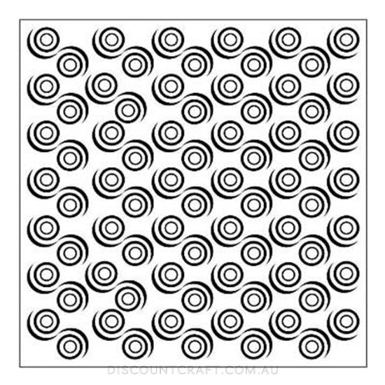 Embossing Folder Square - Swirls