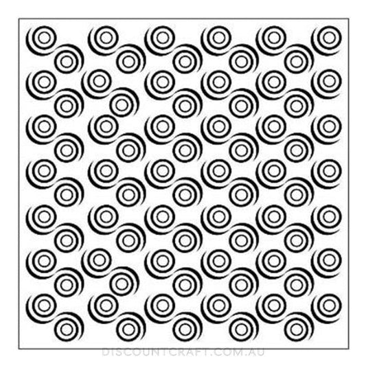 Embossing Folder Square - Swirls