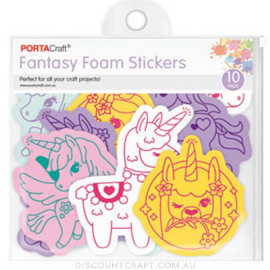 Foam Sticker Shapes 10pk - Fantasy