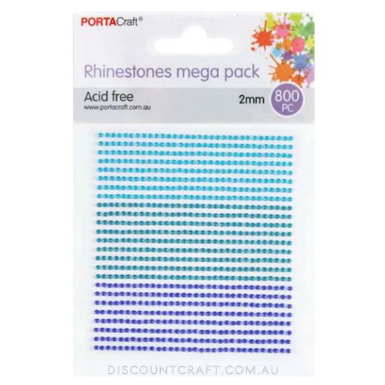 Rhinestone Sheet 2mm 800pc - Blue Theme