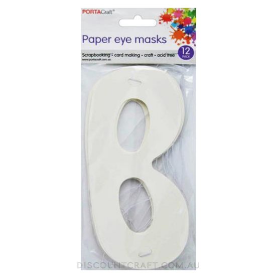 Cardstock Paper Masks 12pk