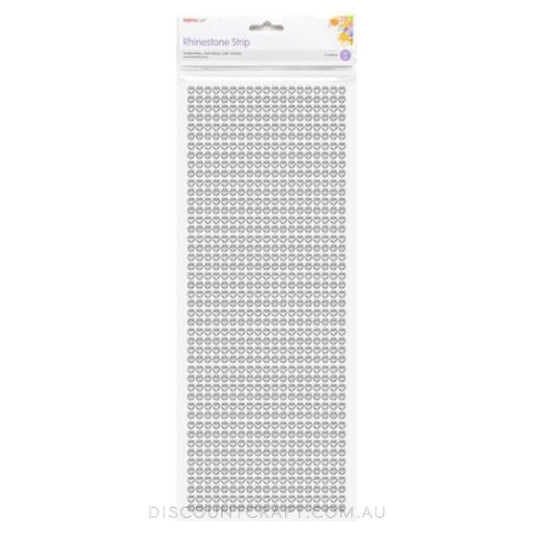 Rhinestone Borders 4mm 47 Strips - Clear