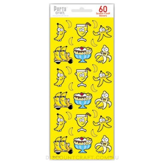 Scratch n Sniff Stickers Banana Scented