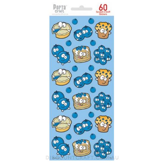 Scratch n Sniff Stickers Blueberry Scented