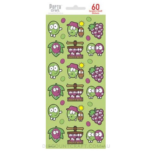 Scratch n Sniff Stickers Grape Scented
