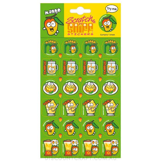 Scratch n Sniff Stickers Mango Scented