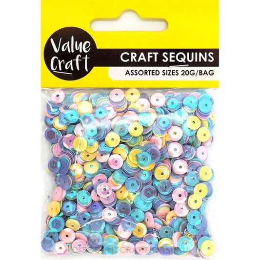Pastel Sequins 6mm 20g