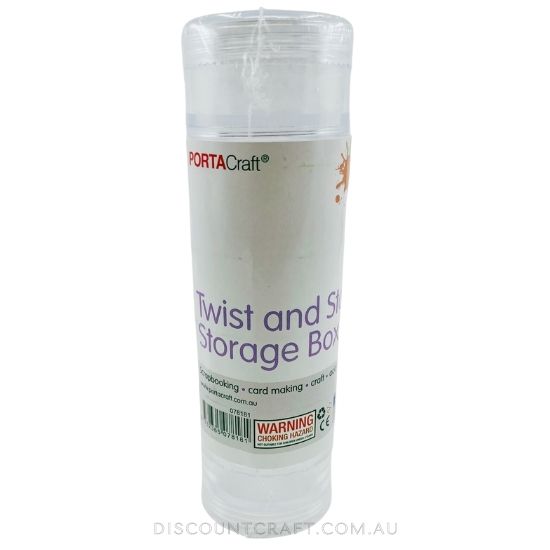 Craft Storage Box - Round Stackable 40mm 6pc