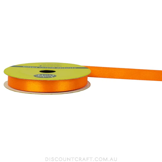 Polyester Satin Ribbon 10mm 10m - Orange