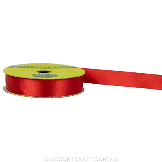 Polyester Satin Ribbon 15mm 6m- Red