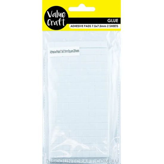 Double Sided Adhesive Pads 7.5mm x 7.5mm 2 Sheets