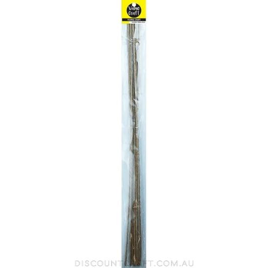 Floral Wire - Paper Stem 18ga Natural 6pk