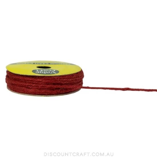 Jute Cord 2mm 13m - Red